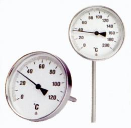 Bimetallic thermometer TR and TU