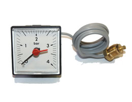 Square capillary pressure gauge