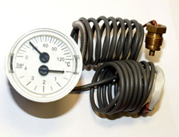 Round capillary thermomanometer
