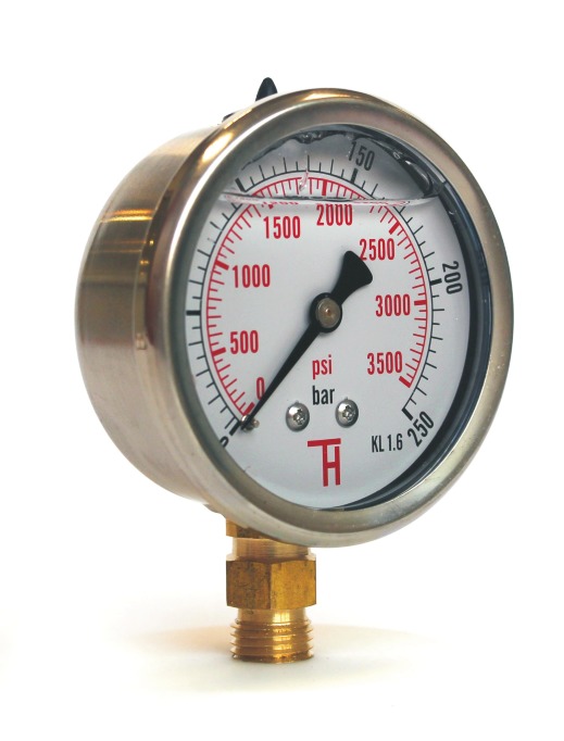 Shock resistant pressure gauge 304G / 358G Thermis, spol. s r.o.
