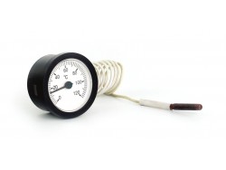 Round capillary thermometer
