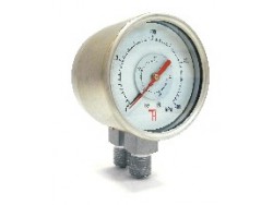All stainless steel double and differential pressure gauges