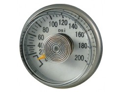 Mini pressure gauge and pressure indicator