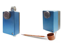 Room cased capillary thermostat series THPR2, THK2